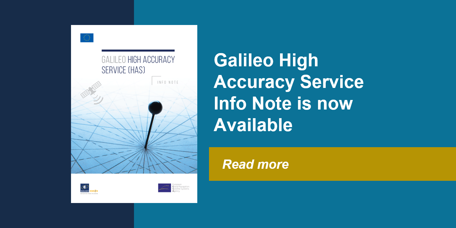 Galileo High Accuracy Service Information Note is now available